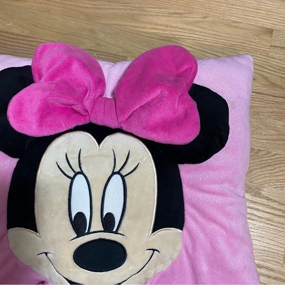 Disney Minnie Mouse 3D Plush Pillow Arms Pink Kids Girls